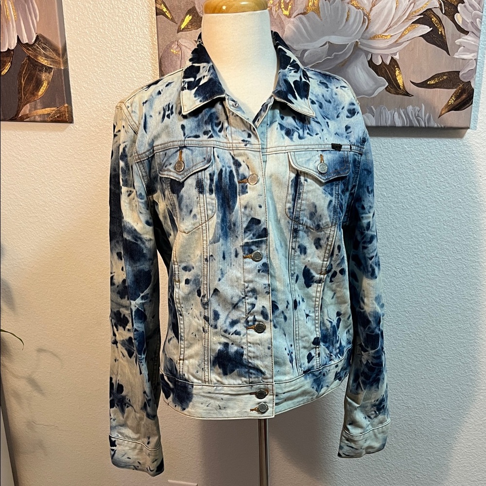 Lucky Brand Tie-Dye Denim Jacket